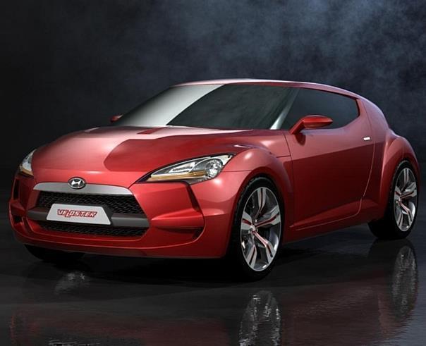 Hyundai Coupé-Studie Veloster mit Brennstoffzellen-Antrieb.